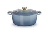 Le Creuset Signature 28cm Cast Iron Round Casserole - Chambray | 21177284344441