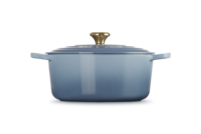 Le Creuset Signature 28cm Cast Iron Round Casserole - Chambray | 21177284344441
