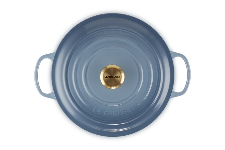 Le Creuset Signature 28cm Cast Iron Round Casserole - Chambray | 21177284344441