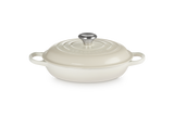 Le Creuset Signature 26cm Cast Iron Shallow Casserole - Meringue | 21180267164430