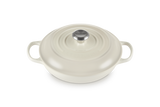 Le Creuset Signature 26cm Cast Iron Shallow Casserole - Meringue | 21180267164430