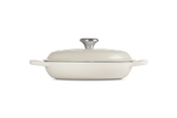 Le Creuset Signature 26cm Cast Iron Shallow Casserole - Meringue | 21180267164430