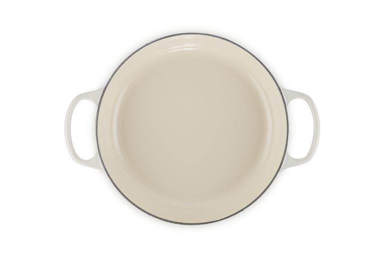 Le Creuset Signature 26cm Cast Iron Shallow Casserole - Meringue | 21180267164430