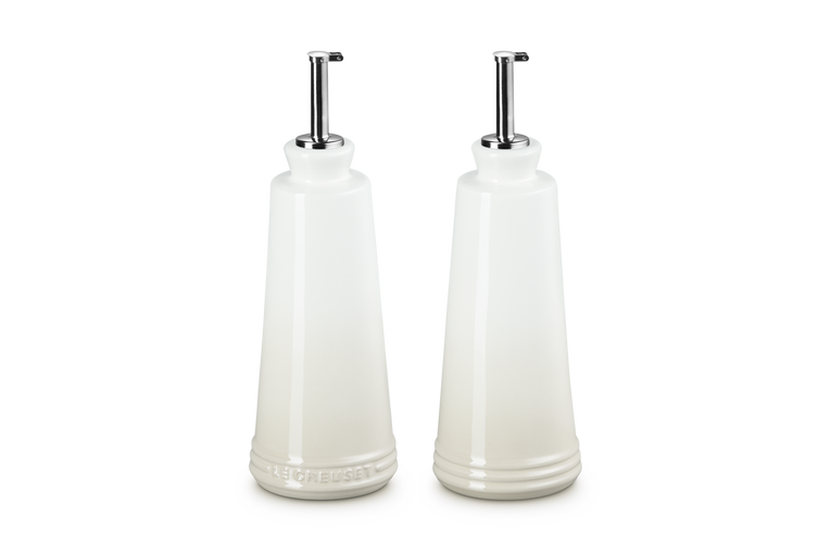 Le Creuset Signature Stoneware 300ml Oil & Vinegar Set - Meringue | 80842307160003
