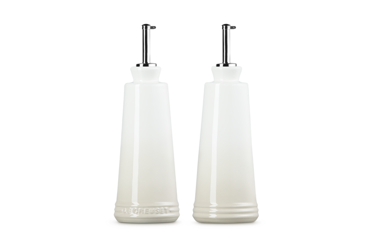 Le Creuset Signature Stoneware 300ml Oil & Vinegar Set - Meringue | 80842307160003