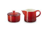 Le Creuset Signature Stoneware Milk & Sugar Set  - Cerise | 89331000600003