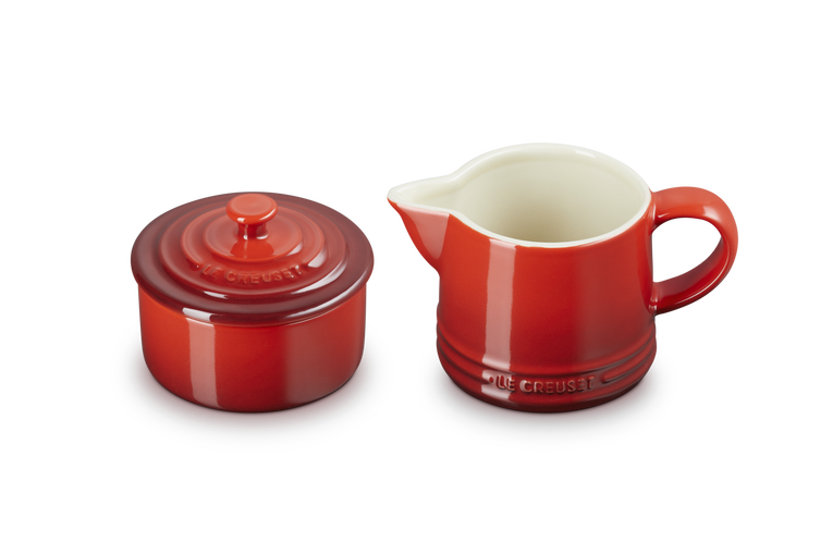 Le Creuset Signature Stoneware Milk & Sugar Set  - Cerise | 89331000600003