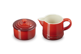 Le Creuset Signature Stoneware Milk & Sugar Set  - Cerise | 89331000600003