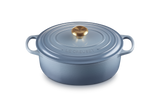 Le Creuset Signature 29cm Cast Iron Oval Casserole - Chambray | 21178294344441