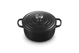 Le Creuset Signature 20cm Cast Iron Round Casserole - Satin Black | 21177200002430