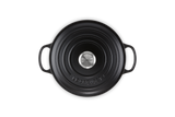 Le Creuset Signature 20cm Cast Iron Round Casserole - Satin Black | 21177200002430