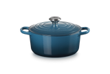 Le Creuset Signature 24cm Cast Iron Round Casserole - Deep Teal | 21177246422430