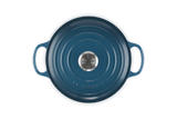 Le Creuset Signature 24cm Cast Iron Round Casserole - Deep Teal | 21177246422430