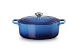 Le Creuset Signature 29cm Cast Iron Oval Casserole - Azure | 21178292202430