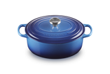Le Creuset Signature 29cm Cast Iron Oval Casserole - Azure | 21178292202430
