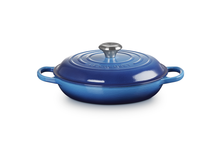 Le Creuset Signature 26cm Cast Iron Shallow Casserole - Azure | 21180262202430
