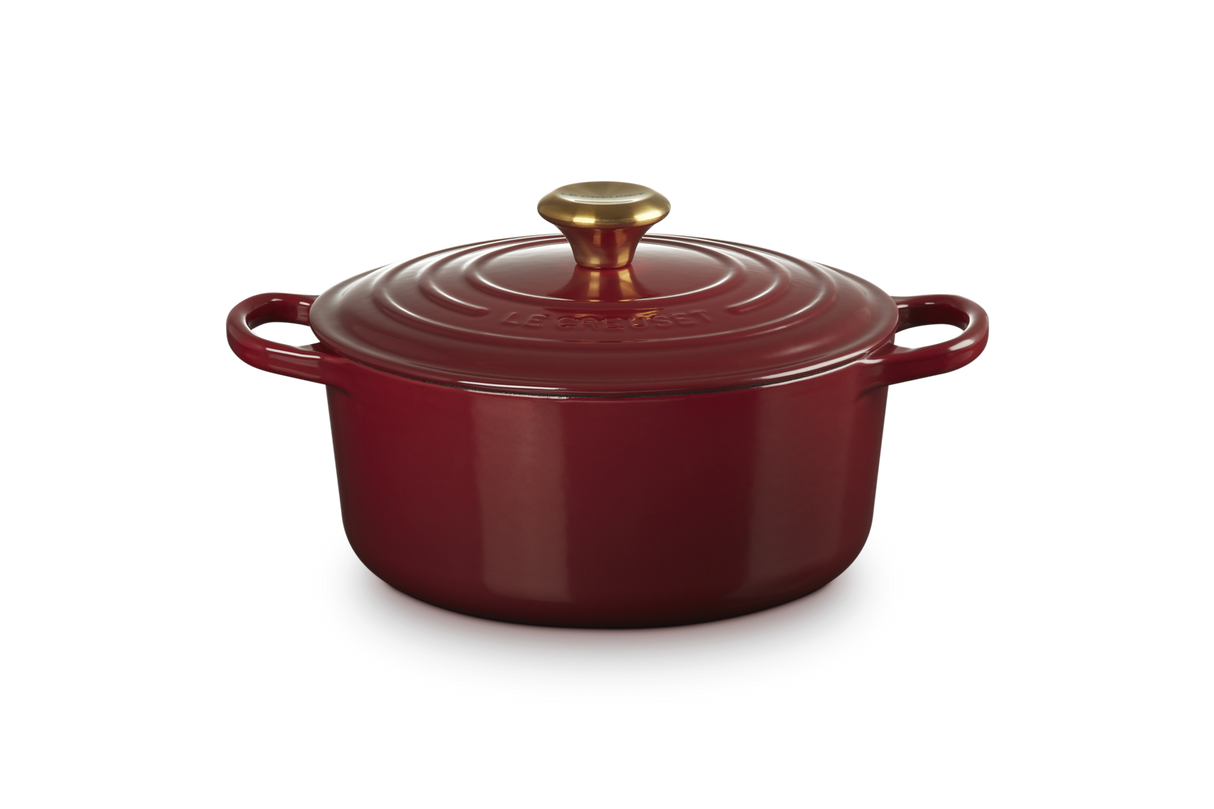Le Creuset Signature 24cm Cast Iron Round Casserole - Garnet | 21177249494441