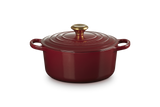 Le Creuset Signature 24cm Cast Iron Round Casserole - Garnet | 21177249494441