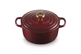 Le Creuset Signature 24cm Cast Iron Round Casserole - Garnet | 21177249494441