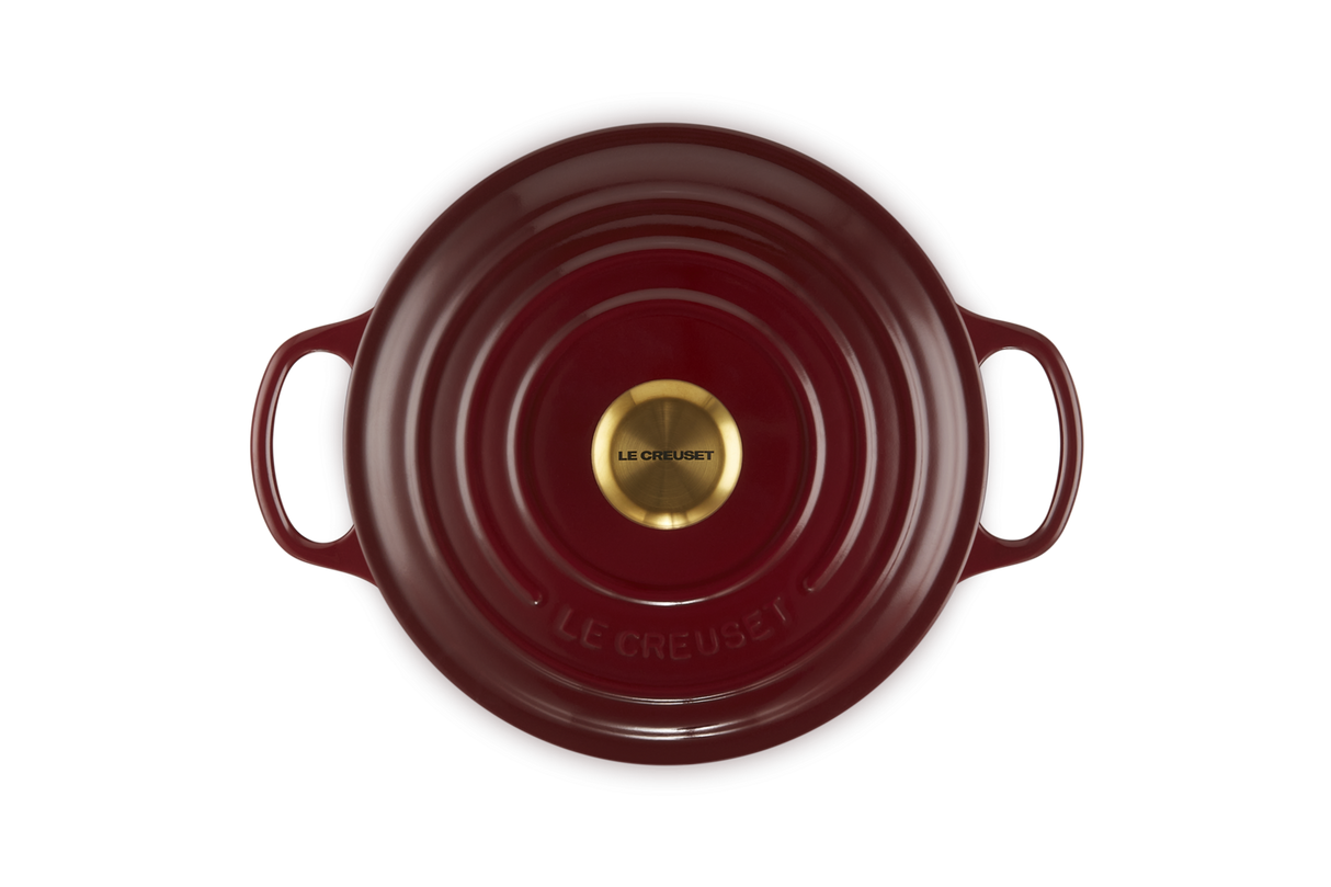 Le Creuset Signature 24cm Cast Iron Round Casserole - Garnet | 21177249494441