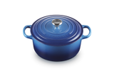 Le Creuset Signature 22cm Cast Iron Round Casserole - Azure | 21177222222430