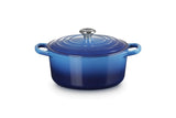 Le Creuset Signature 20cm Cast Iron Round Casserole - Azure | 21177202202430