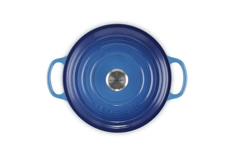 Le Creuset Signature 20cm Cast Iron Round Casserole - Azure | 21177202202430