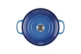 Le Creuset Signature 20cm Cast Iron Round Casserole - Azure | 21177202202430