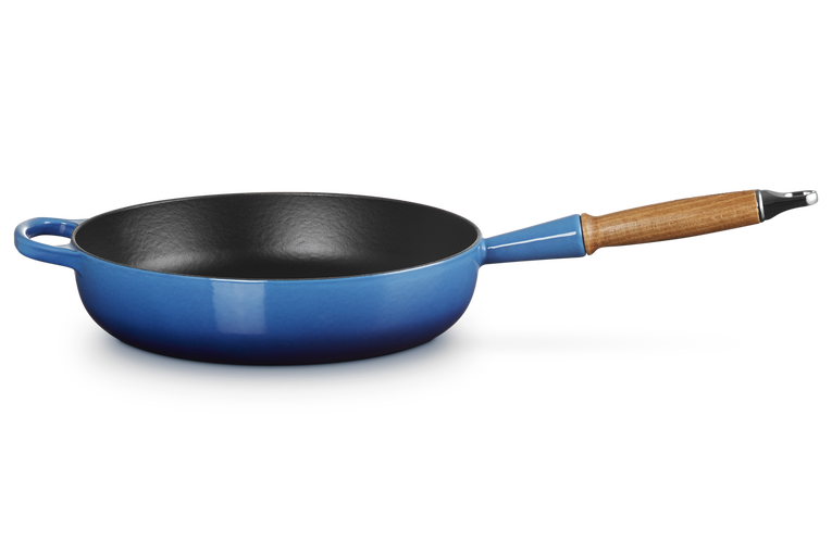 Le Creuset 28cm Cast Iron Sauté Pan with Wooden Handle - Azure | 20259282200422