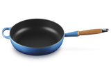 Le Creuset 28cm Cast Iron Sauté Pan with Wooden Handle - Azure | 20259282200422