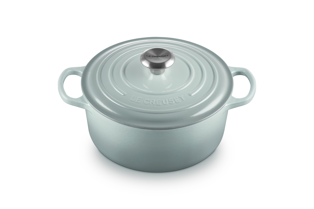 Le Creuset Signature 24cm Cast Iron Round Casserole - Sea Salt | 21177247174430