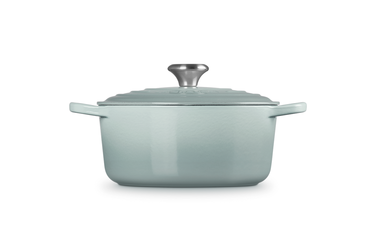 Le Creuset Signature 24cm Cast Iron Round Casserole - Sea Salt | 21177247174430