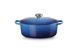 Le Creuset Signature 27cm Cast Iron Oval Casserole - Azure | 21178272202430