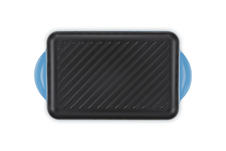 Le Creuset 32cm Cast Iron Rectangular Grill - Azure | 20202322200460