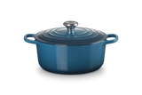 Le Creuset Signature 26cm Cast Iron Round Casserole - Deep Teal | 21177266422430