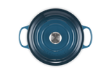 Le Creuset Signature 26cm Cast Iron Round Casserole - Deep Teal | 21177266422430