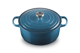 Le Creuset Signature 28cm Cast Iron Round Casserole - Deep Teal | 21177286422430