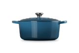 Le Creuset Signature 28cm Cast Iron Round Casserole - Deep Teal | 21177286422430