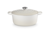 Le Creuset Signature 28cm Cast Iron Round Casserole - Meringue | 21177287164430
