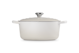 Le Creuset Signature 28cm Cast Iron Round Casserole - Meringue | 21177287164430