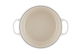 Le Creuset Signature 28cm Cast Iron Round Casserole - Meringue | 21177287164430