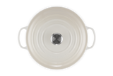 Le Creuset Signature 28cm Cast Iron Round Casserole - Meringue | 21177287164430