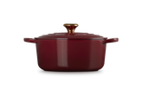 Le Creuset Signature 26cm Cast Iron Round Casserole - Garnet | 21177269494441