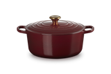 Le Creuset Signature 28cm Cast Iron Round Casserole - Garnet | 21177289494441