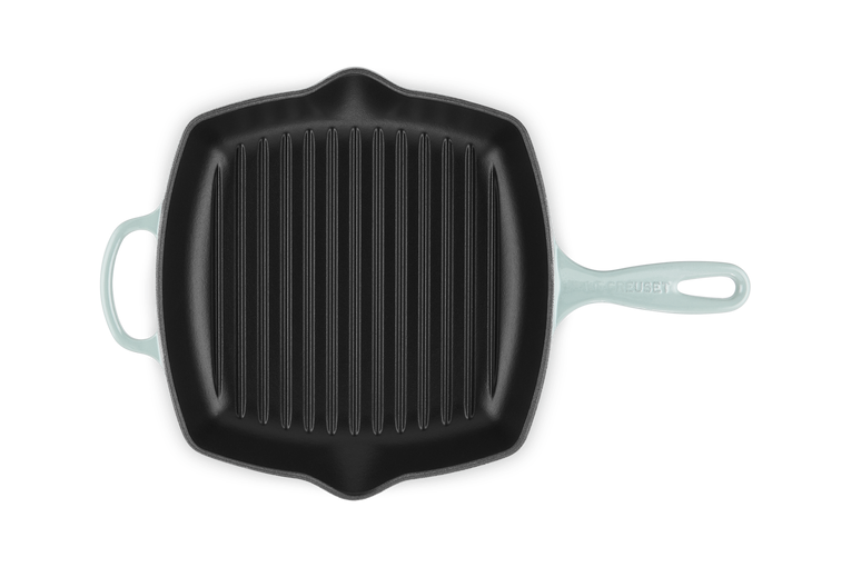 Le Creuset Signature 26cm Cast Iron Square Grillit - Sea Salt | 20183267170422
