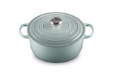 Le Creuset Signature 26cm Cast Iron Round Casserole - Sea Salt | 21177267174430