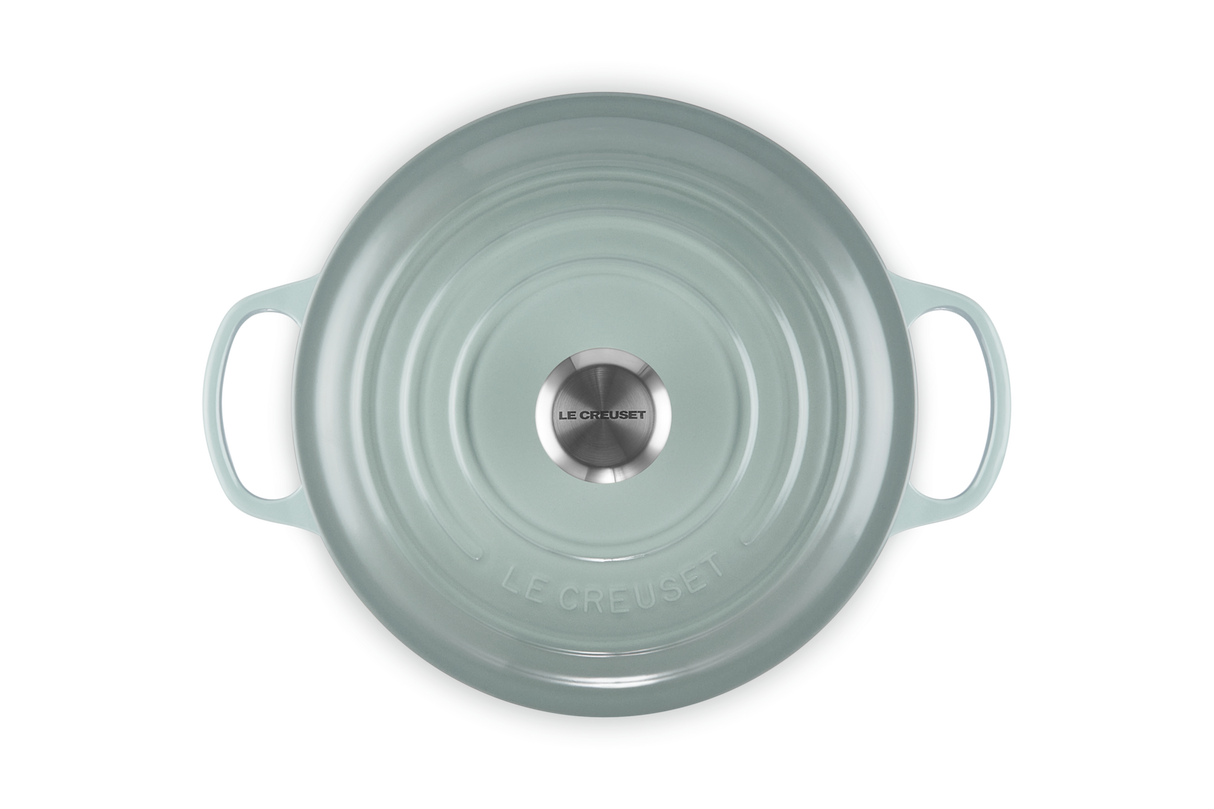 Le Creuset Signature 26cm Cast Iron Round Casserole - Sea Salt | 21177267174430
