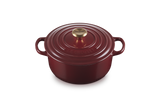 Le Creuset Signature 20cm Cast Iron Round Casserole - Garnet | 21177209494441