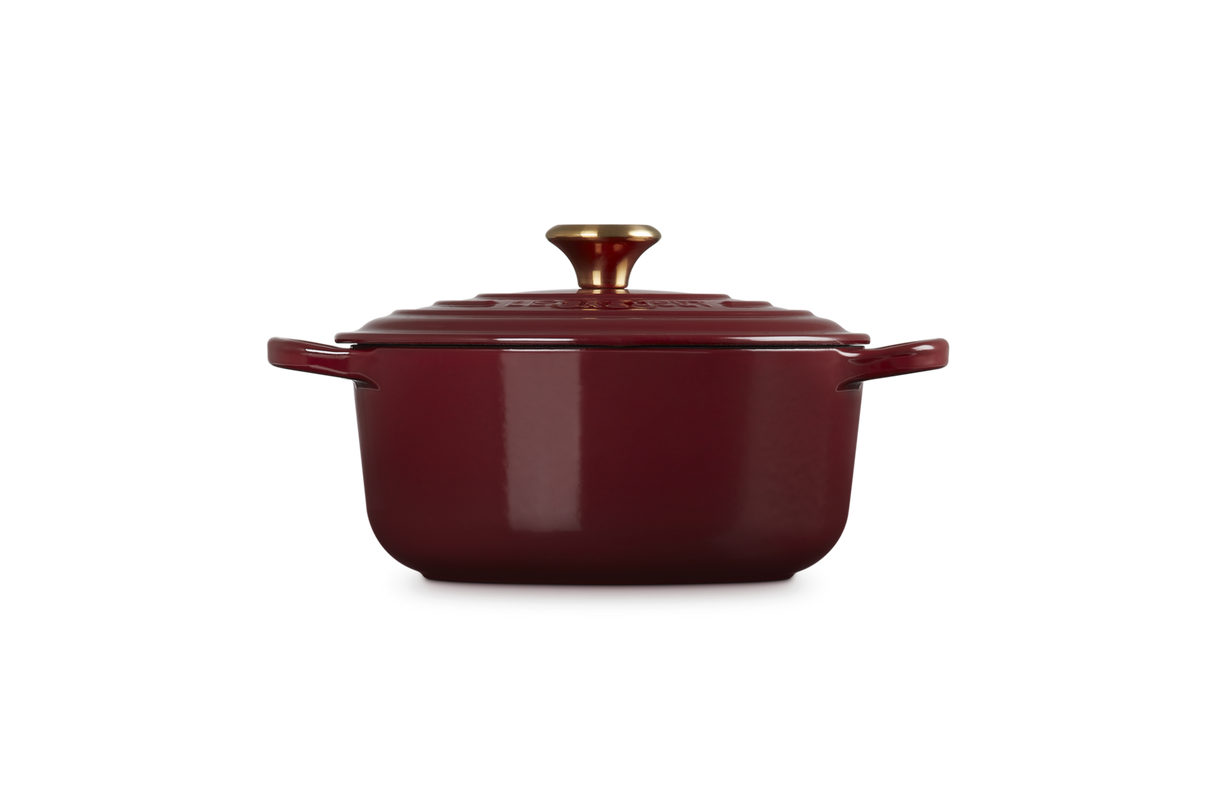 Le Creuset Signature 20cm Cast Iron Round Casserole - Garnet | 21177209494441