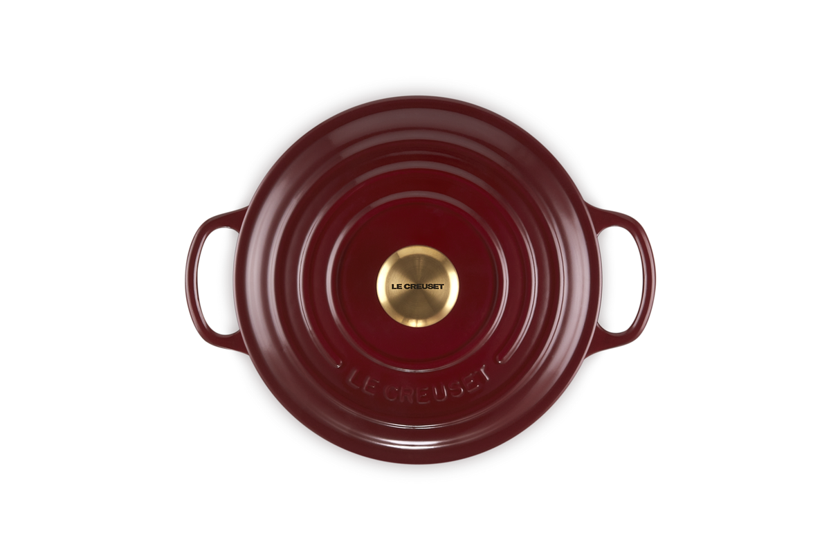 Le Creuset Signature 20cm Cast Iron Round Casserole - Garnet | 21177209494441